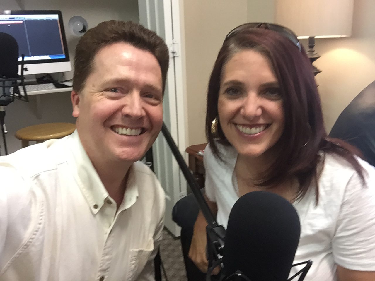 Lisa Killian Cook with Dr. Paul Jenkins at Live On Purpose Radio